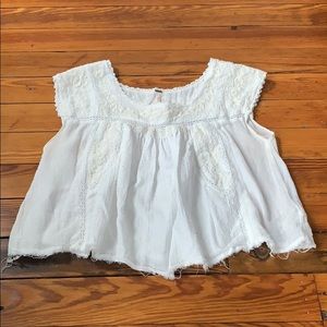 Free People Embroidered Blouse
